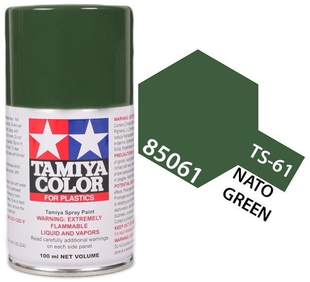 Tamiya 85061 TS-61 Nato Green Lacquer Spray Paint 100ml – US Fast Ship