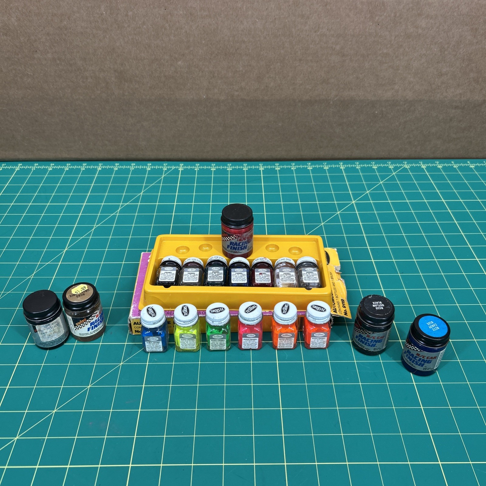 Vintage Testors Enamel Paint Lot 18pc + Pactra Racing Finish USED READ