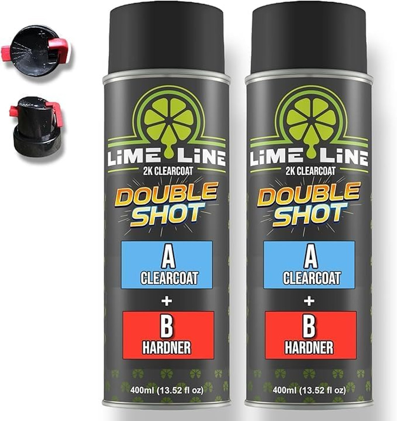 High Gloss 2K Clearcoat Spray/Aerosol Can Automotive 2 Part Professional Finish