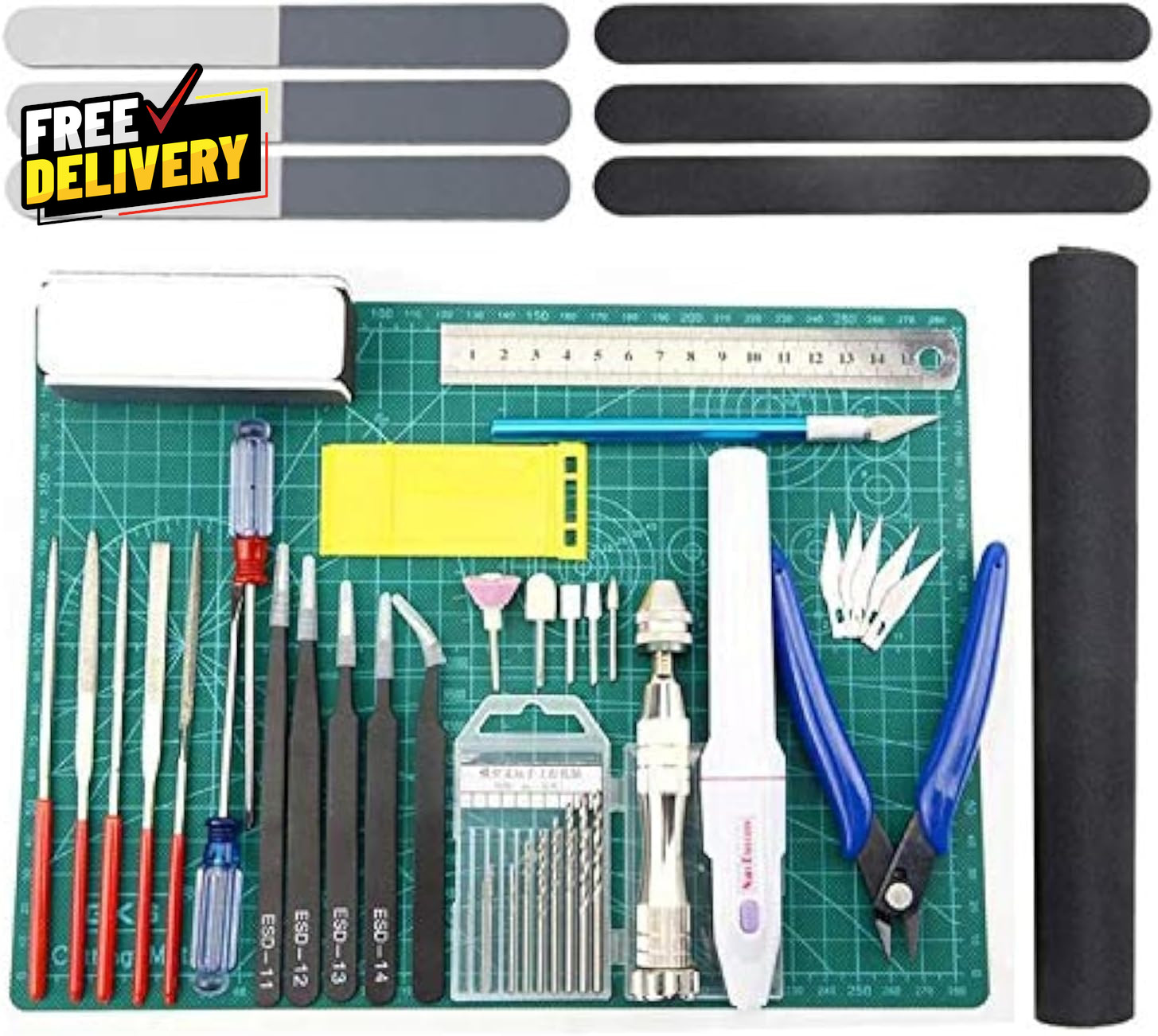Professional 33 PCS Model Tools Kit Modeler Basic Tools Craft Set Hobby Bui…..