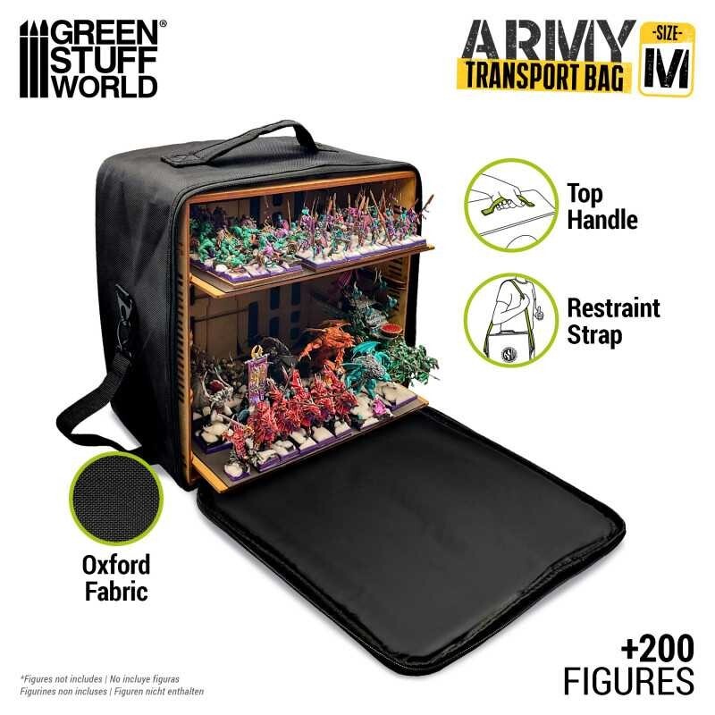 Army Transport Bag – M – Wargame Miniatures case compatible with WH40K