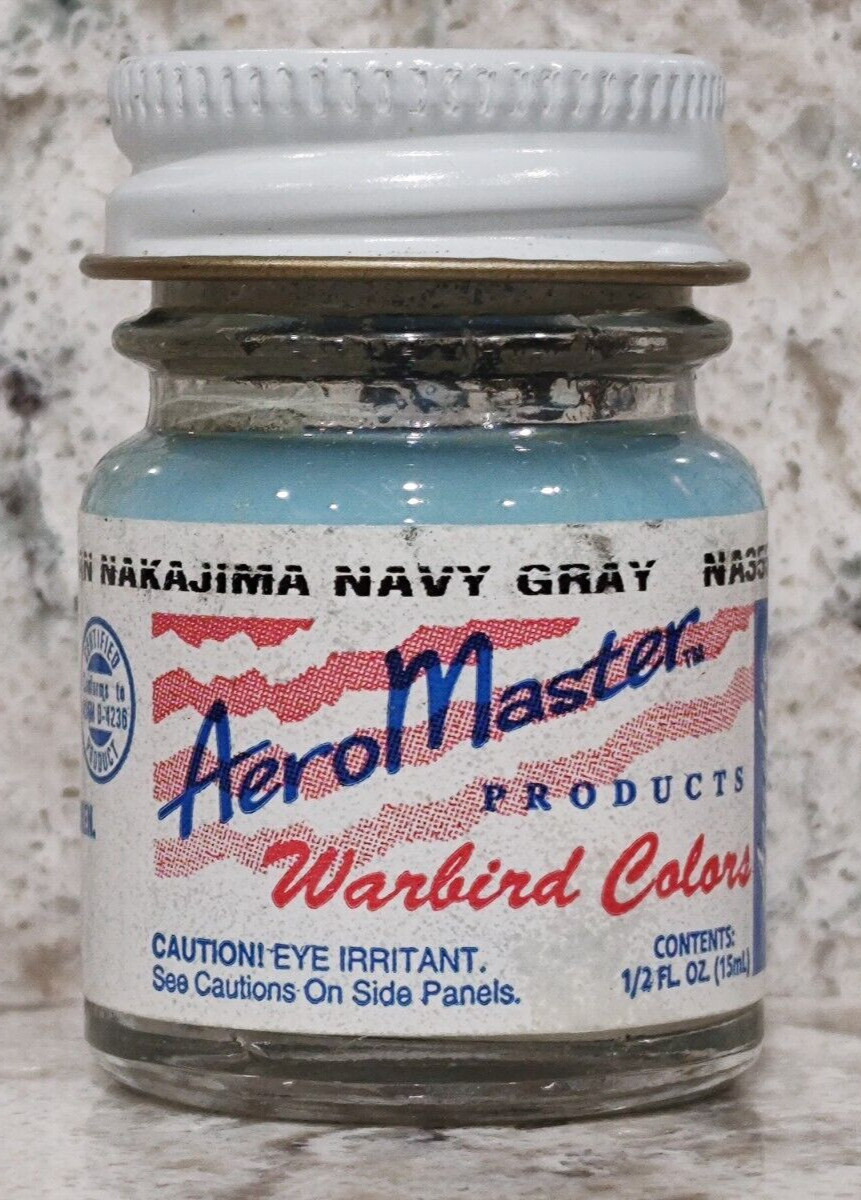 AEROMASTER – WARBIRD COLORS – .5 oz ACRYLIC PAINT – JAPAN NAKAJIMA NAVY GRAY