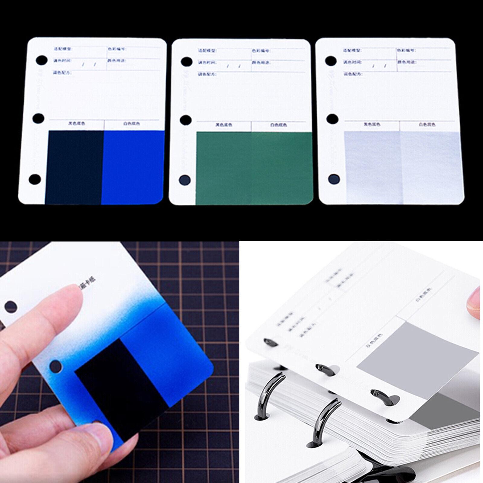 Model Paint Paper Background Color Test Card Kit For Cardboard Masking Tool