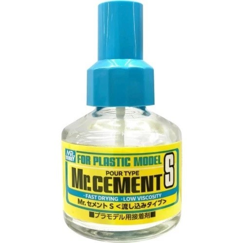 GSI Creos Mr. Hobby MC129 Cement S for Plastic Model Kits 40 ml Bottle