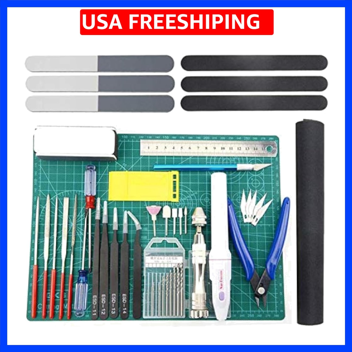 Professional 33 PCS Model Tools Kit Modeler Basic Tools Craft Set Hobby Build…