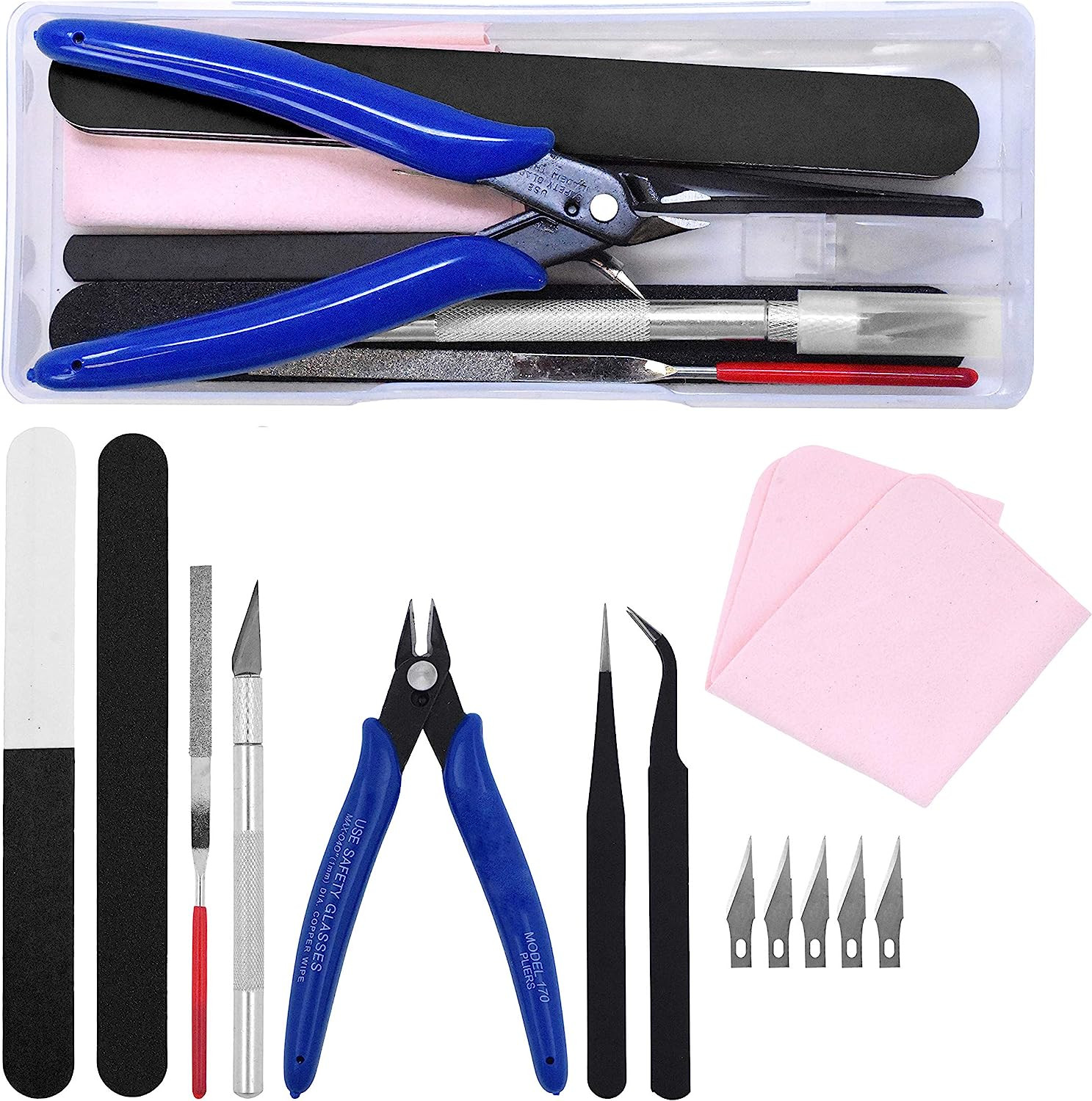 Model Tool Kit – Hobby Building Tool Hardware Basic Set with Hobby Clippers