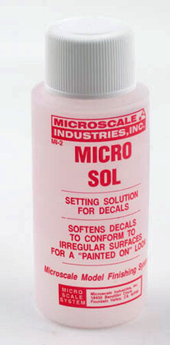 Microscale MI-2 Micro-Sol Decal Solvent 1 oz (30 ml) Plastic Bottle