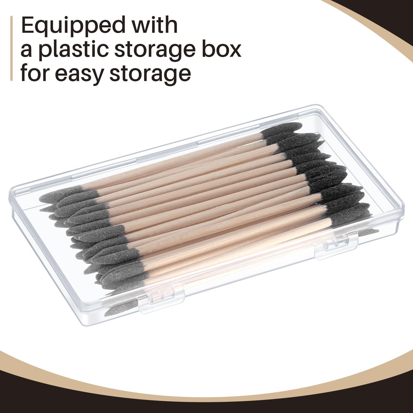 30 Pcs Sanding Sticks Double End Matchsticks Sanding Twigs Fine Detailing