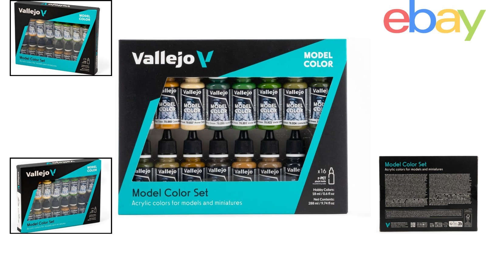 Multicolor Acrylic Paint Set for WWII Model Kits, Perfect for Realistic Finishes