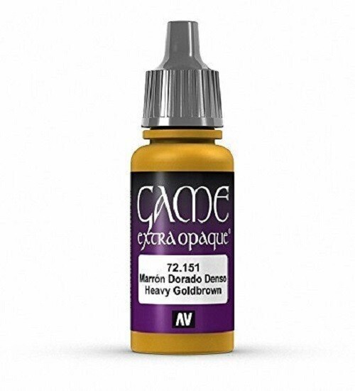 HEAVY GOLDBROWN Vallejo Game Color EXTRA OPAQUE 72.151 (17 ml/0.57 oz bottle)