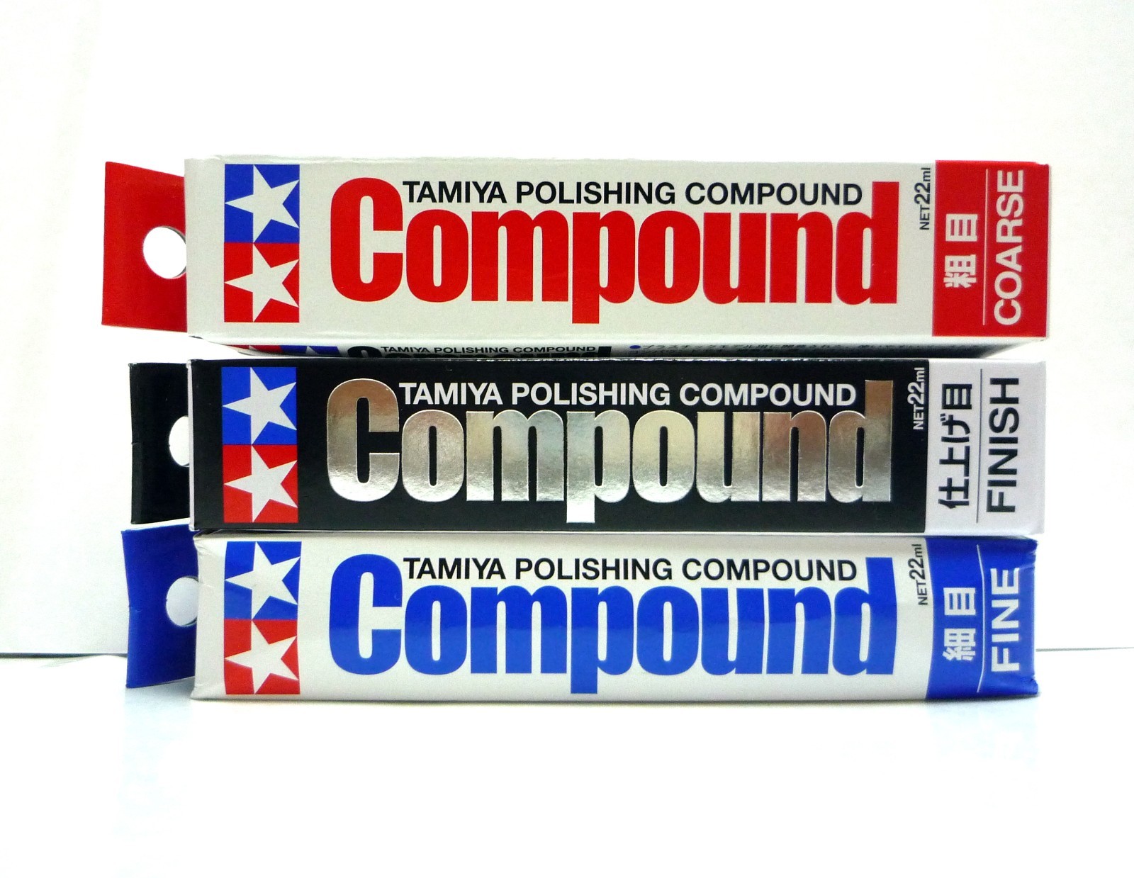 TAMIYA Polishing Compound Fin&Finish&Coarse set/ 87068 87069 87070 Made in Japan