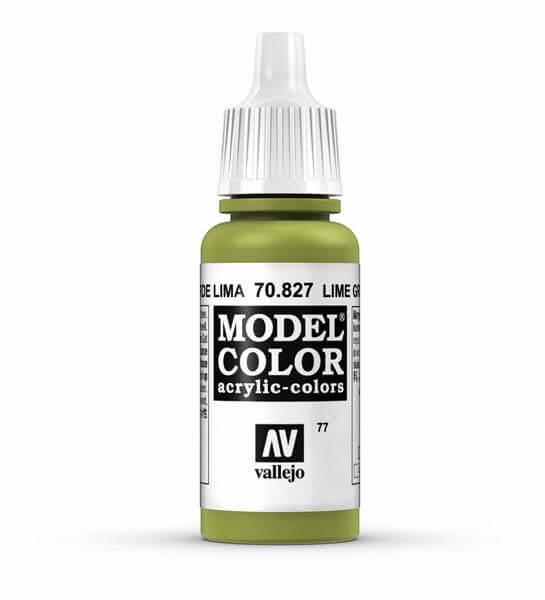 Vallejo Lime Green Model Color 17ml Acrylic Paint 70.827
