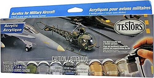 Testors Aircraft Acrylic Paint Set – Hobby and Model Paint Set – #9136