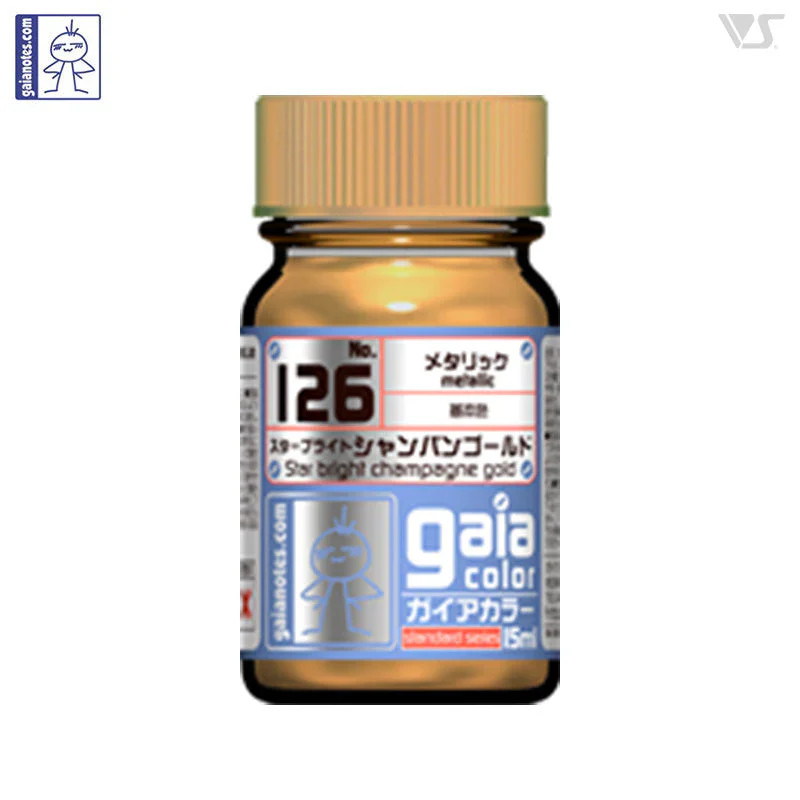Gaia Color Lacquer GC126 Star Bright Champagne Gold 15ml