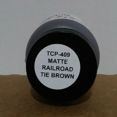 Tru Color acrylic paint TCP-409, Matte railroad tie Brown.