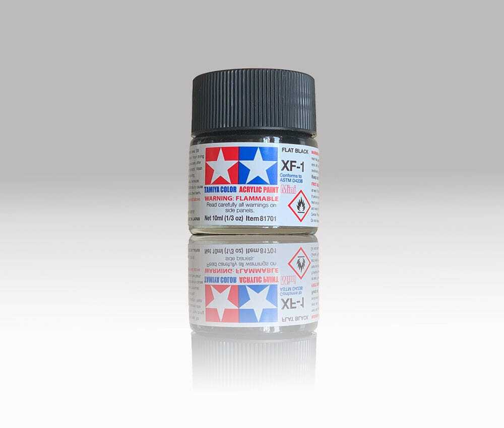 Tamiya Mini Acrylic Flat Paint XF1 to XF 90 – 10ML