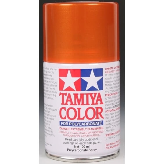 Tamiya PS-61 Metallic Orange Poly-carbonate Spray Paint 86061