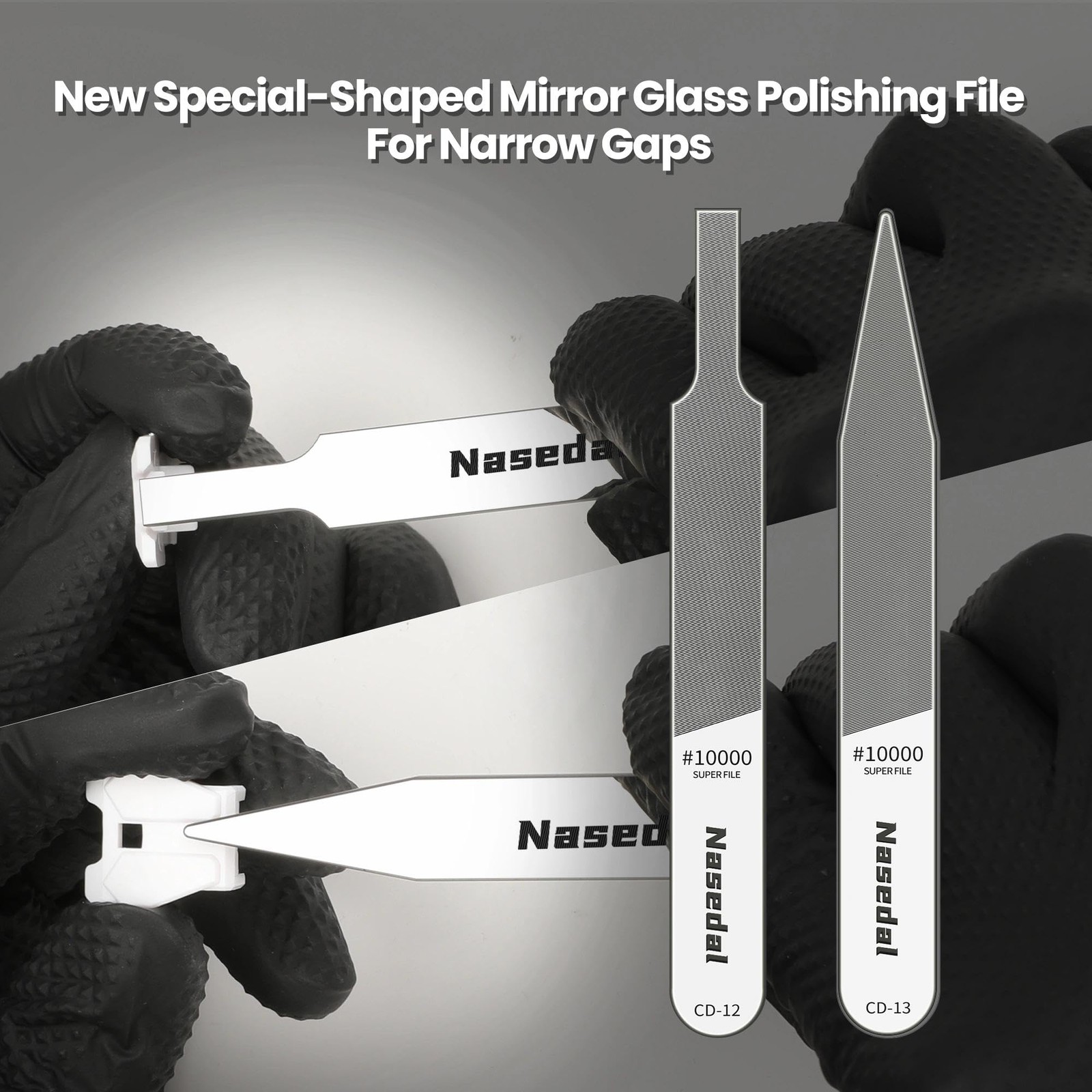 4pcs Hobby Model Glass File Kit for Gunpla, Scale Model 3D Print Polishing To…