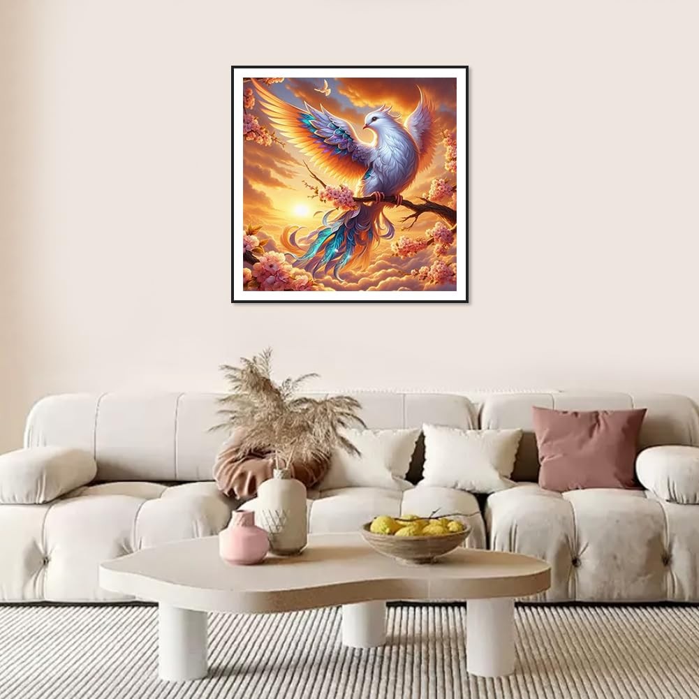 Anuver Bird Diamond Art Kits for Adult, Round Painting Kit Multicolor