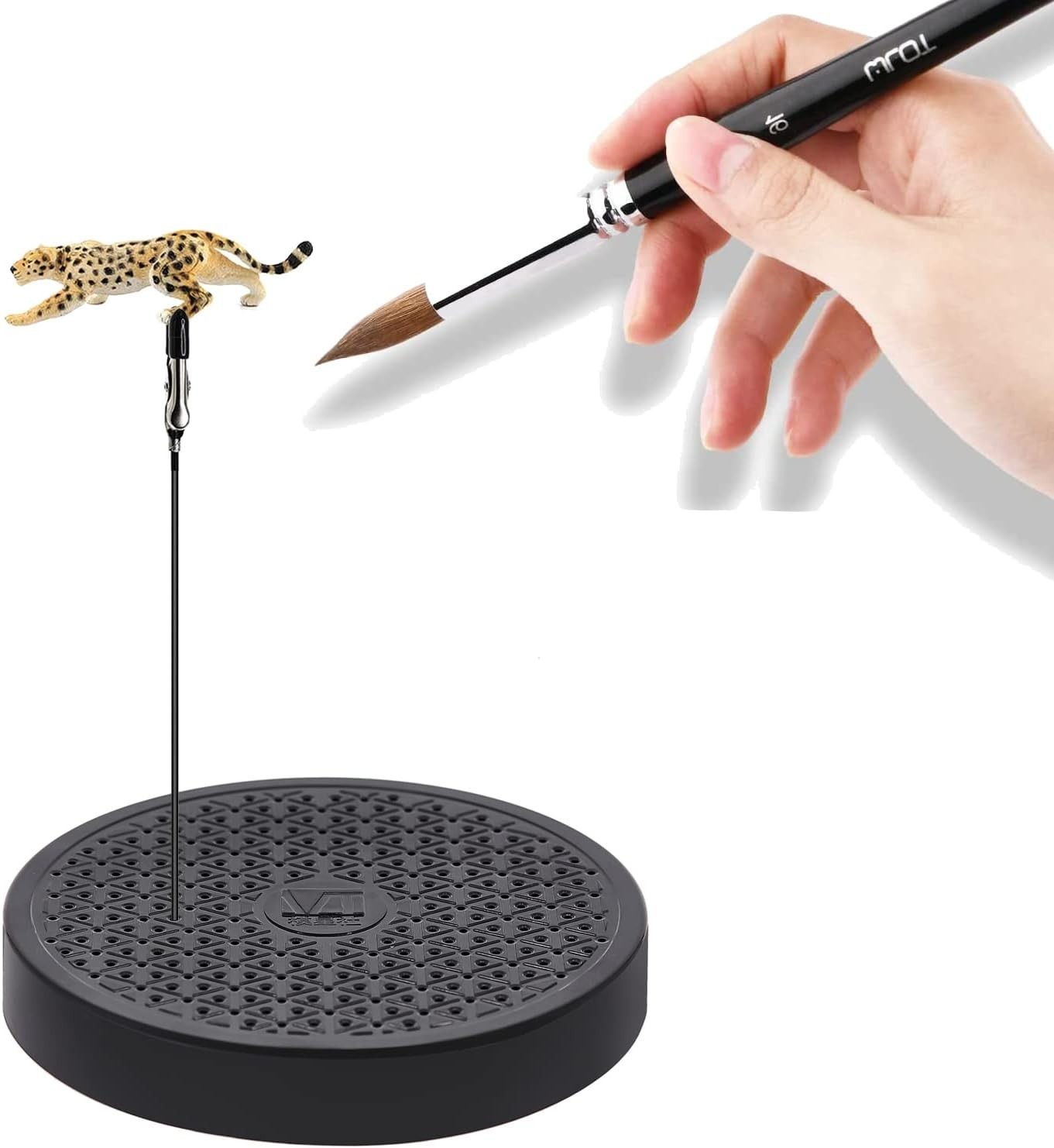 Compact 360-Degree Painting Base Holder & Alligator Clips – No Assembly Required