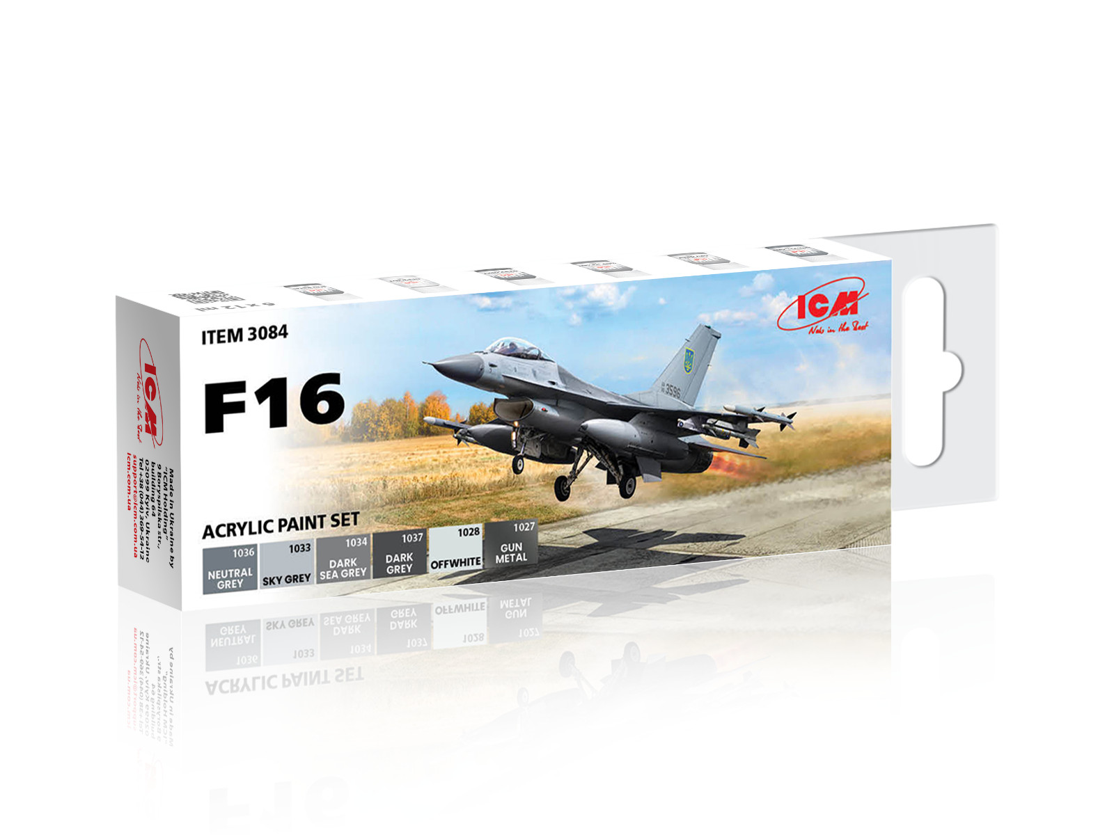 ICM 3084 – Acrylic paint set for F16
