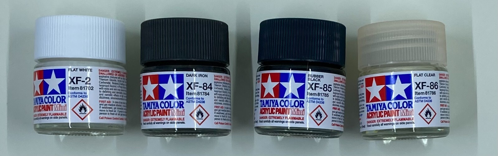 Tamiya XF Series Acrylic Paint (Flat) 23ml Bottles