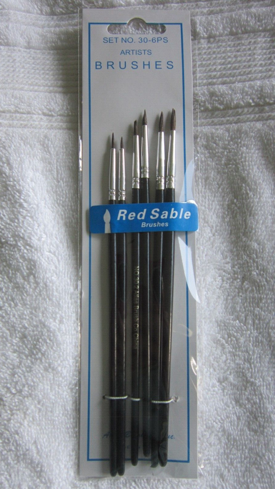 ATLAS BRUSH RED SABLE 6 BRUSH PACK #30-6PS