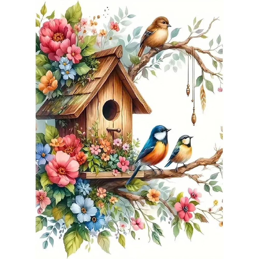 Birds Diamond Art Painting Kits for Adults, Animal Full Drill Diamond Dots Paint