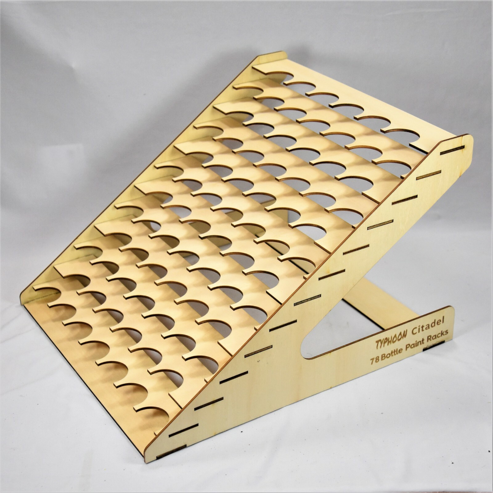 78 BOTTLE CITADEL PAINT RACK USA TYPHOON © HOBBY MINIATURE STORAGE WOODEN