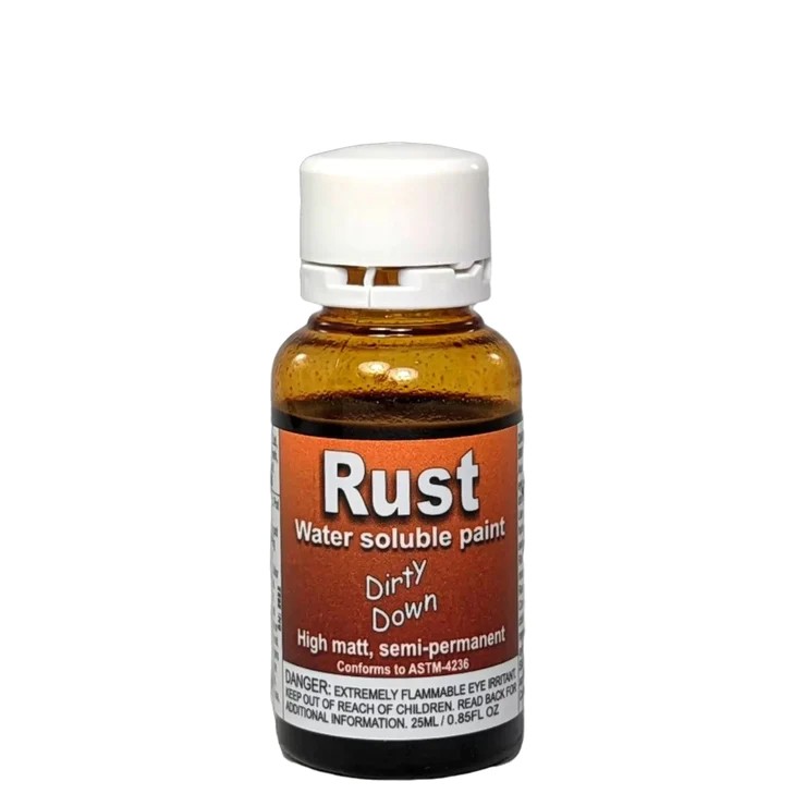 Dirty Down Rust Bundle of 4 (25ml x4) Paint Effects Water-Soluble Matt Matte YHP