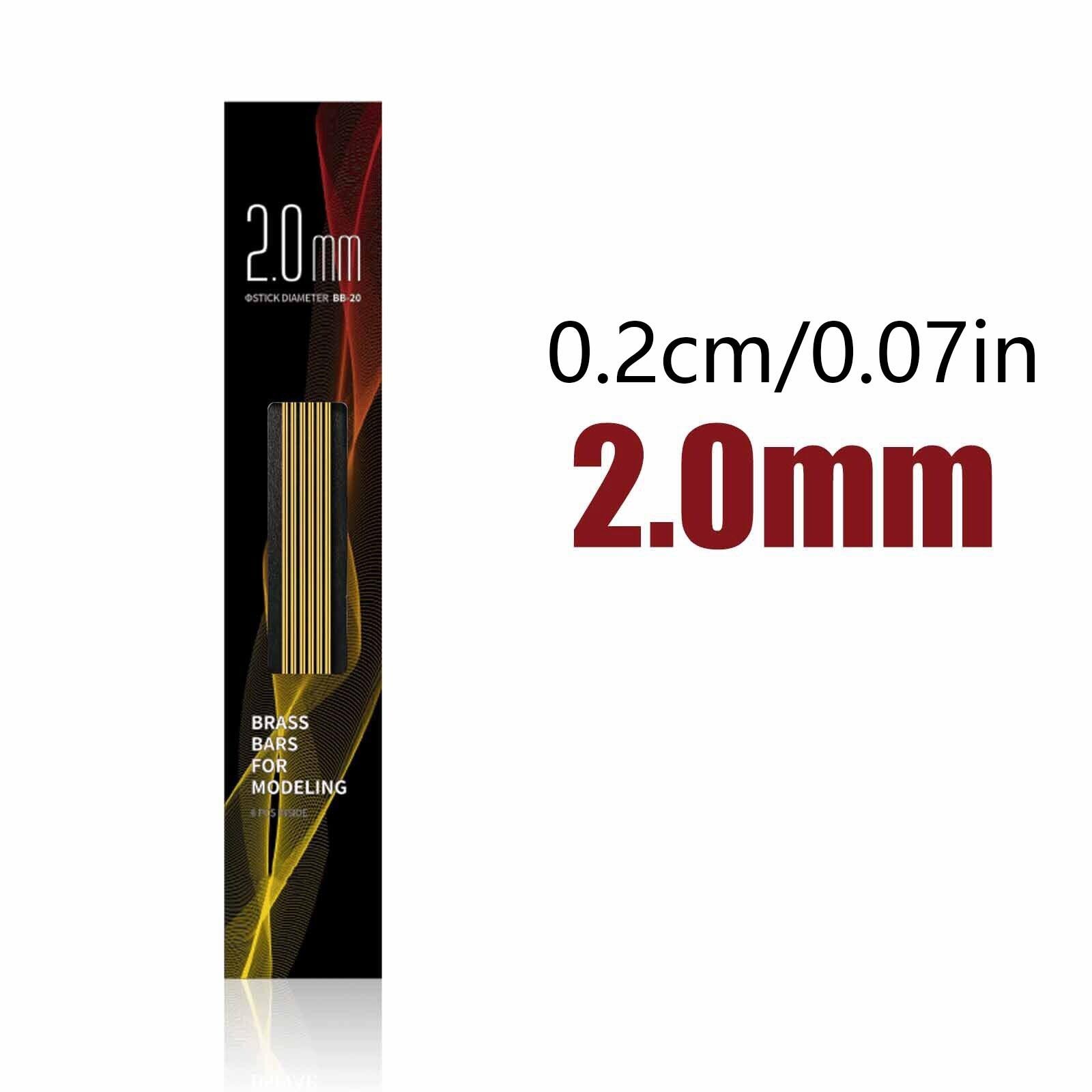 0.5-3.0mm Solid Brass Bars Rods Modeling Tool for Gundam/Military Model Building