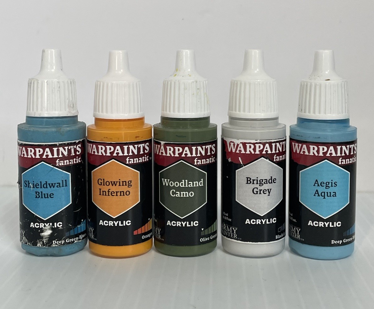 The Warpaints Fanatic 11 Pieces set Historical Metallic Acrylic Green Blue