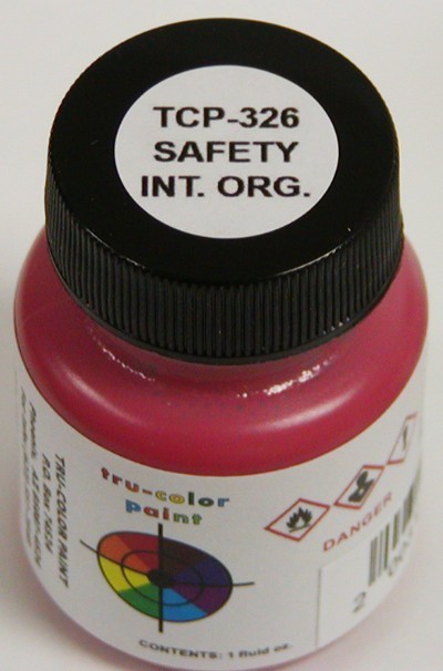 Tru-Color Paint TCP-326 Safety Interior Orange 1oz Bottle
