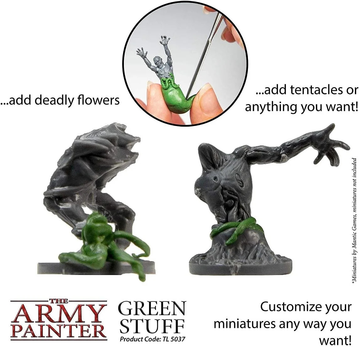 Green Stuff, 2 Part Modelling Compound, 20 cm, 25 g, Mouldable Putty for Mini…