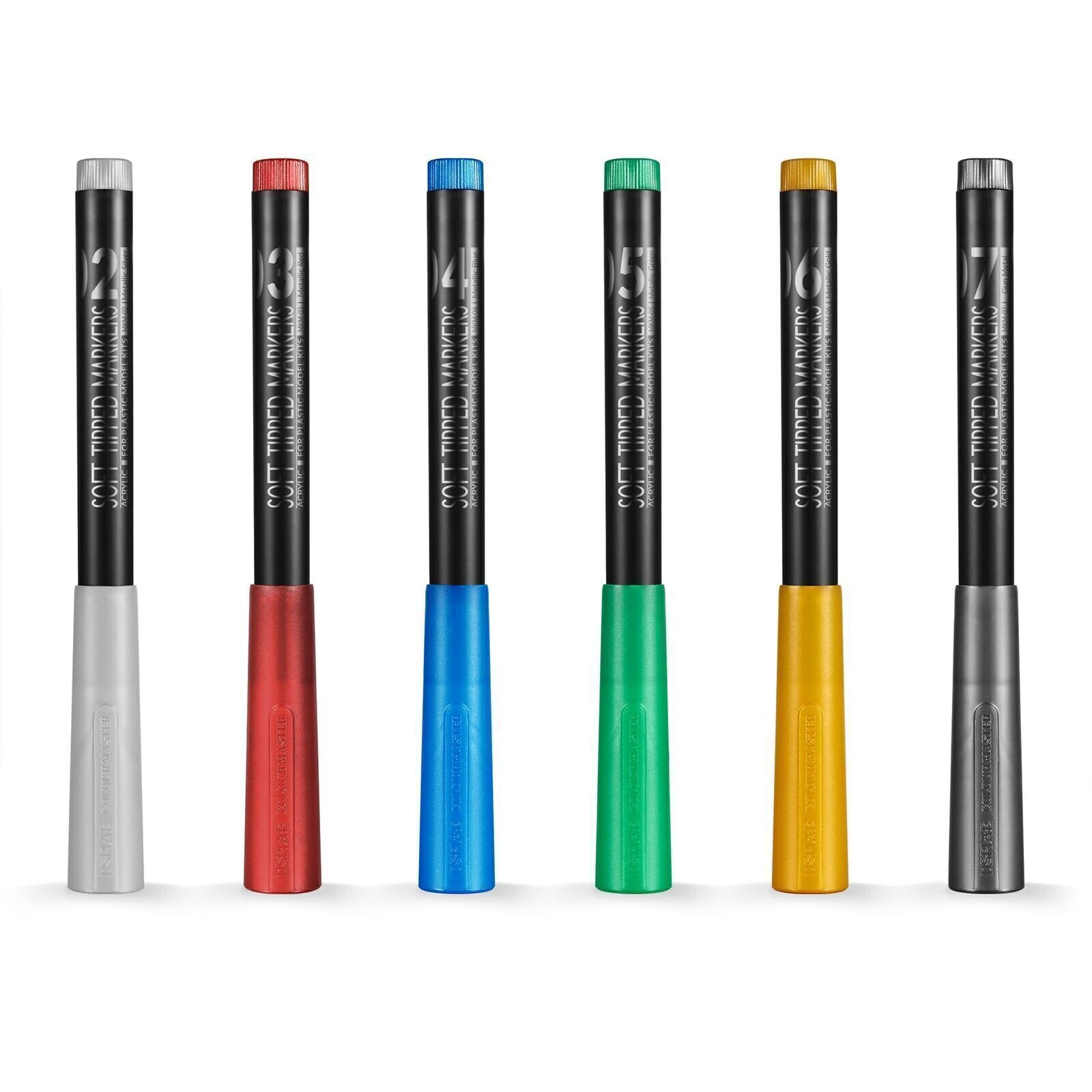 DSPIAE MK/MKM Waterproof Soft Tipped Marker Pen For Plastic Model Tools SOi
