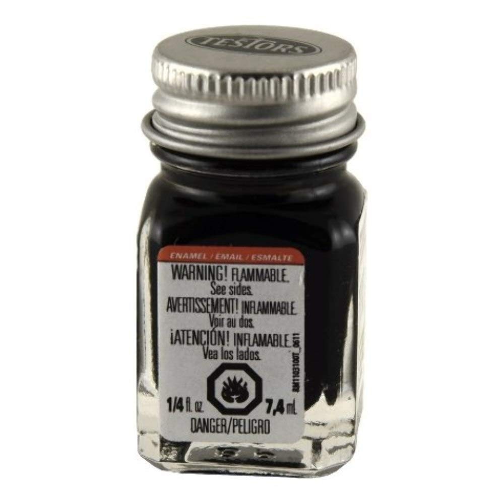 Testor Corp 1/4 oz Flat Black Enamel Paint TES1149TT Plastic