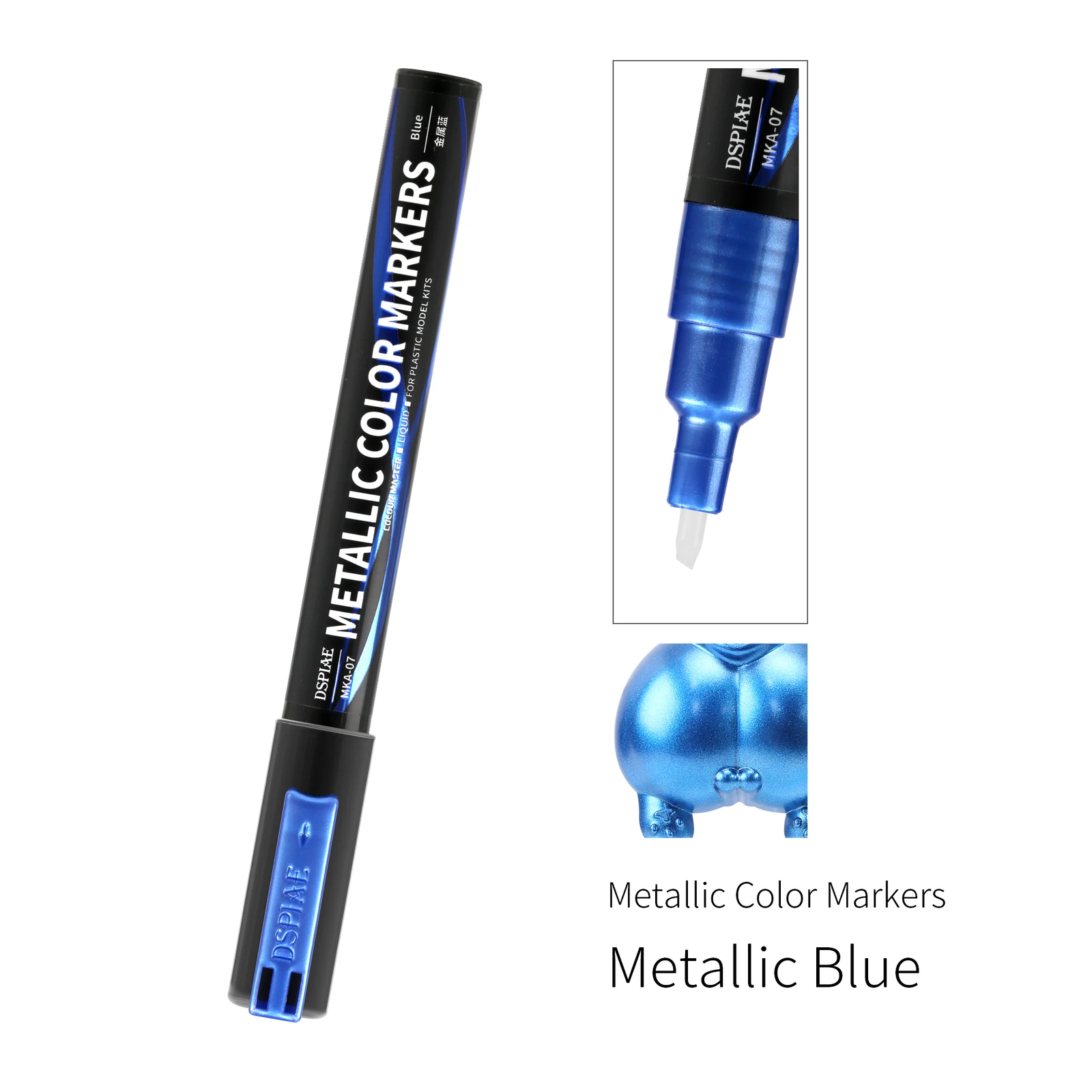 DSPIAE 12-Color Metallic Markers Pen Mecha Model Action Figure Coloring DIY Pen