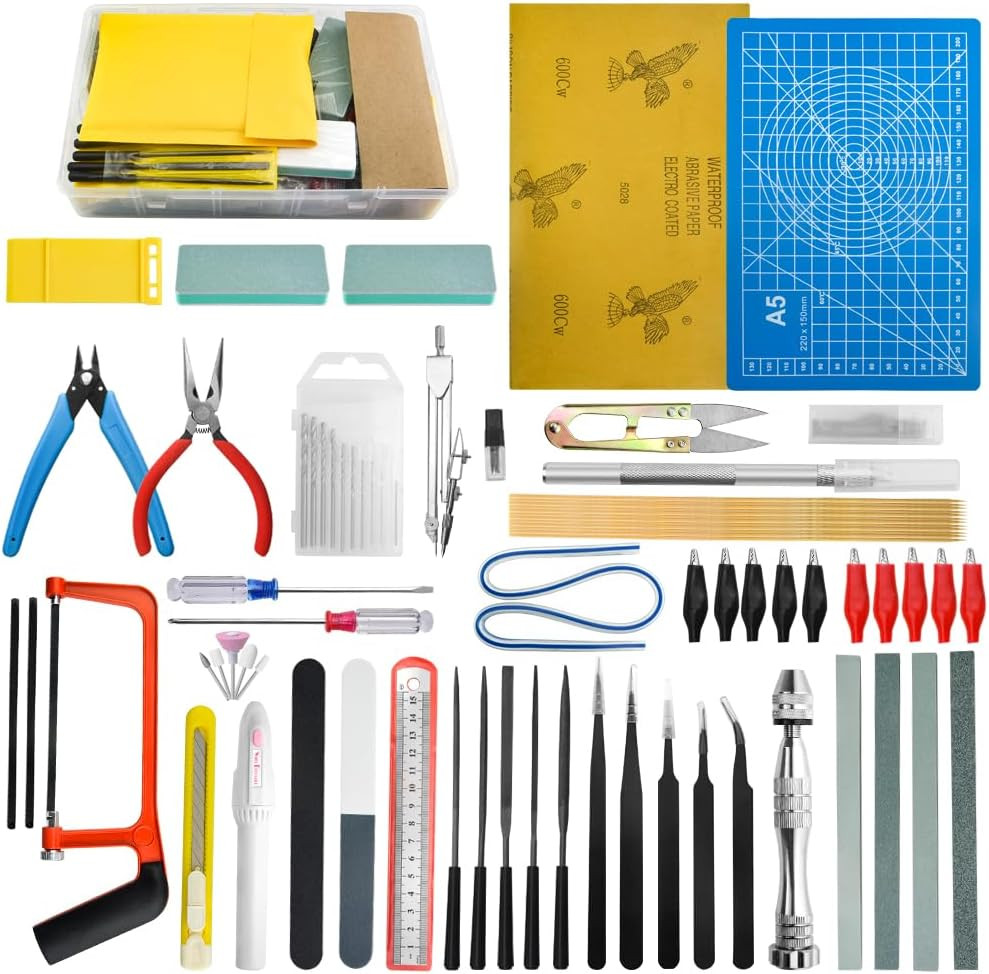 85 PCS Model Tools Kit Hobby Building Tool Craft Set Modeler Basic DIY Tools for