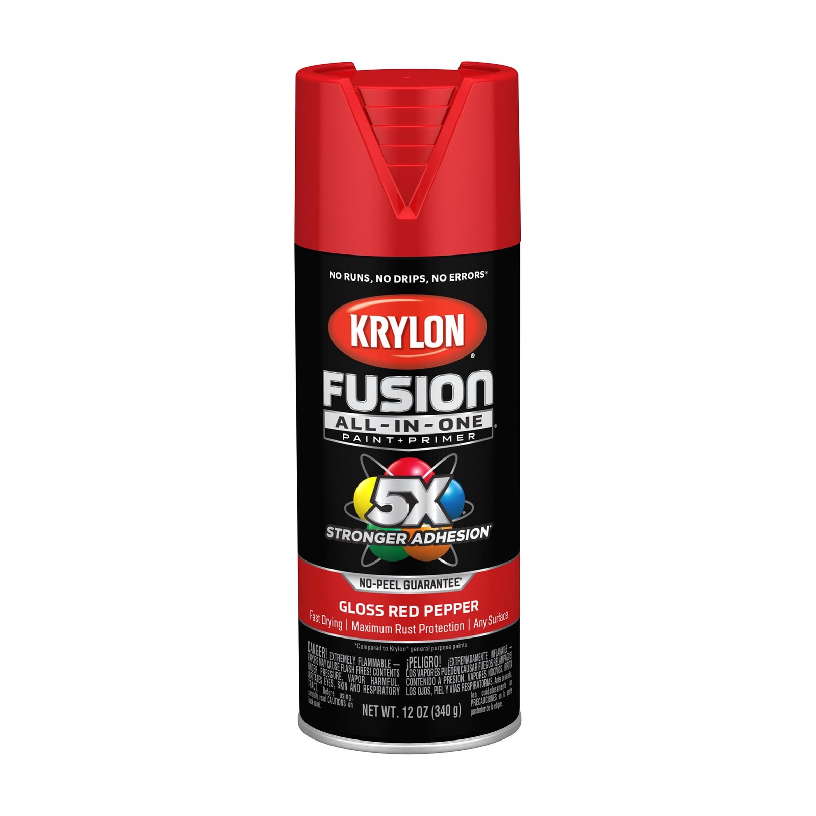 Krylon Fusion All-In-One Adhesive Spray 12 Ounce (Pack of 1), Red Pepper